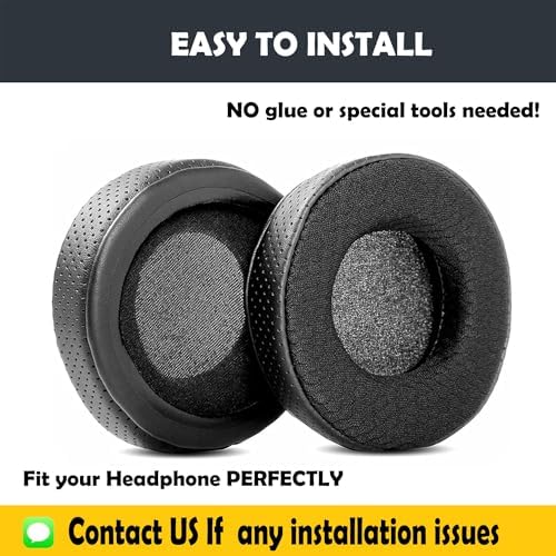 Upgrade Your Sound: Premium Memory Foam Earpads for Skullcandy Grind Bluetooth Headphones – Comfortable, Breathable Leather & Durable Fabric Cushions for Enhanced Audio Clarity and Longevity