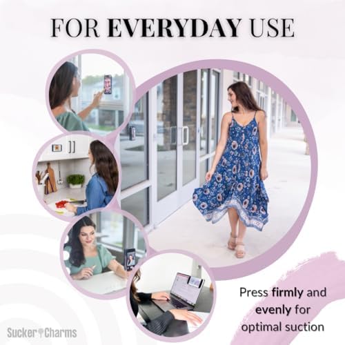 Lavender Fizz Silicone Phone Mount – Versatile Hands-Free Suction Holder for i Phone & Android – Ideal Tik Tok Filming & Video Call Accessory – Secure, Removable Grip for Effortless Mobile Use – Stylish & Functional Design for On-the-Go Convenience