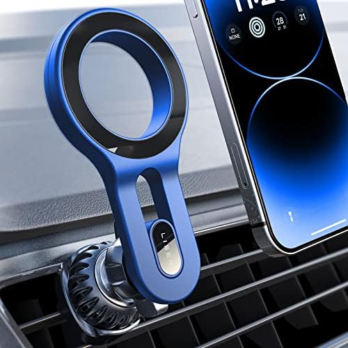 LISEN Mag Safe Car Mount – Ultra-Strong Magnetic Phone Holder for i Phone 16, 15, 14, 13 Pro Max – Effortless Hands-Free Access with 360° Rotation and Air Vent Design – Essential Car Accessory for Enhanced Safety and Connectivity