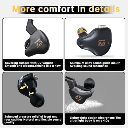 Elevate Your Audio Experience with QKZ-ODIN High-Fidelity Gaming Earbuds – Premium Wired In-Ear Monitors Featuring Enhanced 10 mm Dynamic Driver for Rich Deep Bass and Crystal-Clear Sound | Customizable Detachable Cable for Personalized Use | Perfectly Designed for Gaming, Music Enthusiasts, and Conference Calls – Ultra-Lightweight Ergonomic Build for All-Day Comfort and Enhanced Focus