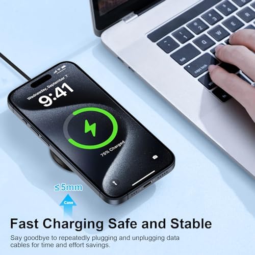 Revolutionary Magnetic Wireless Charging Pad for i Phone 16 Pro Max & Google Pixel 9 Series – 15 W Fast Charge, Qi-Compatible, Ultimate Efficiency & Safety for Modern Tech Users