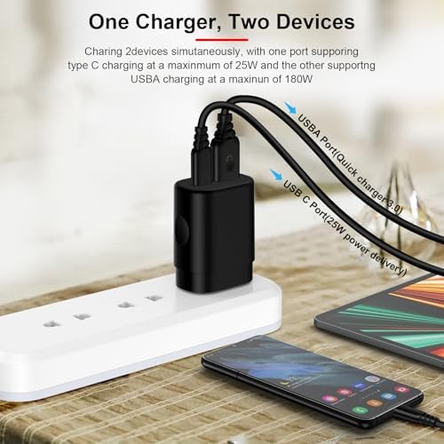 Samsung 25 W USB-C Super Fast Charging Wall Adapter – Ultimate Power Solution for Galaxy Devices & Watches – Compact & Portable Design for Effortless Travel – Rapid Charging Efficiency for Galaxy S25 FE, S24 Ultra, S23, A16 & More – Versatile Type C Compatibility for All Your Needs