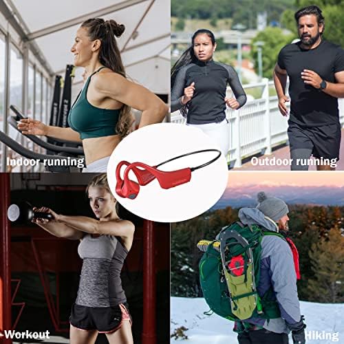 Revolutionary Open Ear Bone Conduction Headphones – Advanced Bluetooth 5.0 Sports Earphones with IP65 Waterproof Protection, Rapid Type-C Charging, and Feather-Light 25 g Design for Exceptional Sound Clarity and Outdoor Safety Awareness