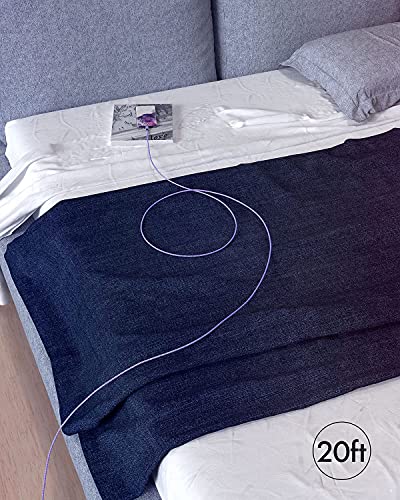 JALIXI 20 ft USB C Cable for Fast Charging – Ultra-Durable Type C Charger Cord Compatible with i Phone 15/16, Galaxy, PS5, Xbox Series X/S, Nintendo Switch & More – Unmatched Length & Enhanced Speed for Gaming and Streaming Power