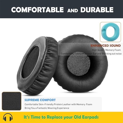 Ultimate Comfort Earpad Replacement Cushions for Logitech H600 Wireless Headset – Soft Protein Leather & Adaptive Memory Foam for Enhanced Sound Isolation and Long-Lasting Durability