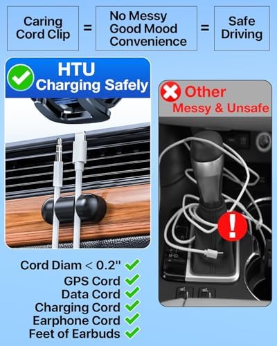 HTU Military-Grade Car Phone Holder – Heavy-Duty 360° Adjustable Vent Mount for i Phone 12-16 Pro Max & Samsung Devices – Unparalleled Stability with Steel-Hook Design for Hands-Free Safety – Effortless Tool-Free Installation & Premium Durability for Daily Use
