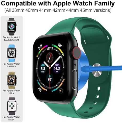 Magnetic Fast Charging Cable for Apple Watch – Portable 1.6 FT Wireless Charger Compatible with All i Watch Series Ultra/10/9/8/7/6/SE/SE2/5/4/3 – Quick Connection & Enhanced Durability for Effortless Charging