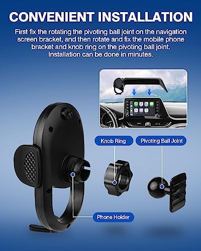 Autorder 360-Degree Rotating Car Phone Holder for Toyota Corolla 2019-2025 & Corolla Cross 2022-2025 – Hands-Free Air Vent Mount for Optimal Navigation & Communication – Durable & Sleek Design for Enhanced Driving Safety and Convenience
