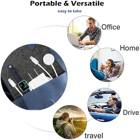 Premium 2-in-1 USB-C Magnetic Charging Cable for i Phone & Apple Watch – 6.6 FT Dual Device Fast Charger for i Watch Series 10-1 & i Phone 14/13 – Streamline Your Power Needs with Enhanced Compatibility and Superior Design