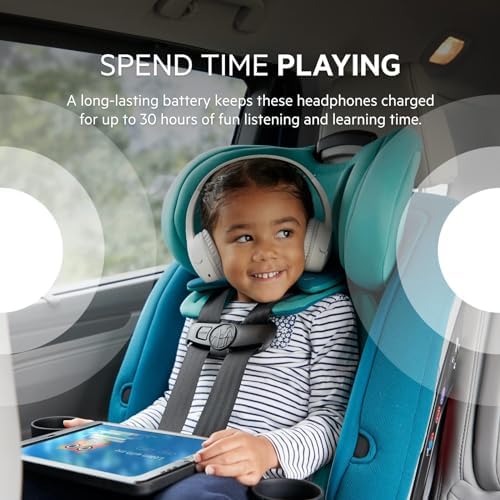Belkin Sound Form Mini Kids Wireless Bluetooth Headphones – Safe 85 d B Volume Control, 30-Hour Playtime, Built-In Microphone – Lightweight On-Ear Style for i Phone, i Pad, Fire Tablet & More – Ideal for Learning, Entertainment & Safe Listening