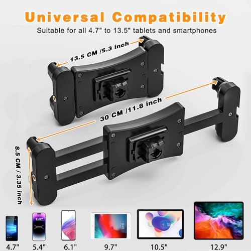 Ultimate Gooseneck Tablet Stand Holder for Hands-Free Convenience – Adjustable Desk Mount Compatible with i Pad Mini/Air/Pro, Kindle Fire HD, Galaxy Tabs & More – Perfect for Kitchen, Work Meetings & Entertainment – Effortless Installation, Enhanced Stability, and Versatile Positioning