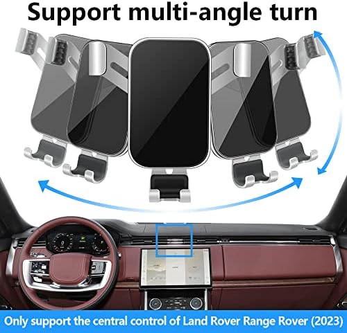 Premium Car Phone Holder for Land Rover Range Rover & Range Rover Sport (2022-2025) – Versatile Mobile Cradle with 360-Degree Rotation, Built-In Charging & Secure Fit for Enhanced Driving Safety and Accessibility