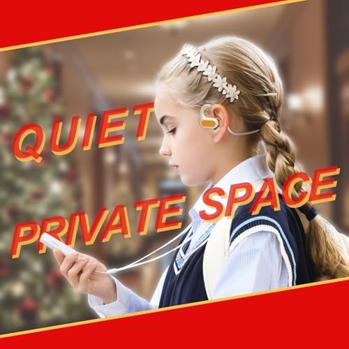Innovative Open Ear Bluetooth Headphones for Kids Aged 6-15 – Lightweight & Waterproof Design for Safe Listening in School and Outdoors – Durable, Comfortable Fit with Ambient Sound Awareness for Active Adventures