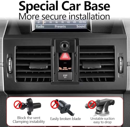 Mercedes Benz GLK Class Car Phone Holder Mount (2013-2015) – Premium Smartphone Bracket for Enhanced Driving Safety and Convenience | 360-Degree Rotatable Design, Easy No-Tool Installation, Durable Materials | Perfect Auto Interior Accessory for Navigation and Calls