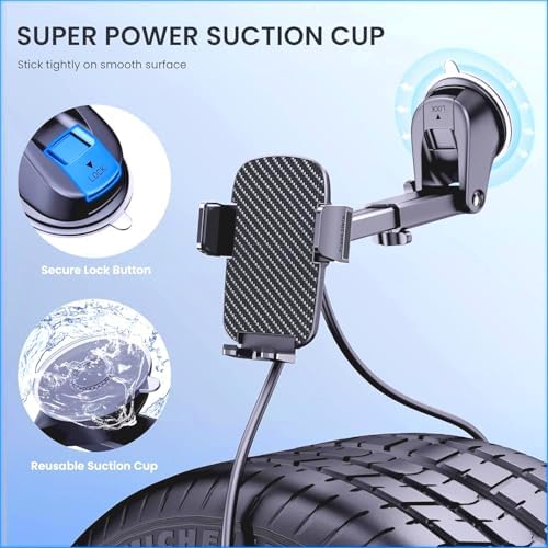 Universal Car Phone Mount: Hands-Free Adjustable Holder for Safe Driving – Secure Air Vent Smartphone Stand for i Phone & Android – 360-Degree Rotation for Optimal Viewing and Easy Access – Durable Lightweight Design for All Vehicles