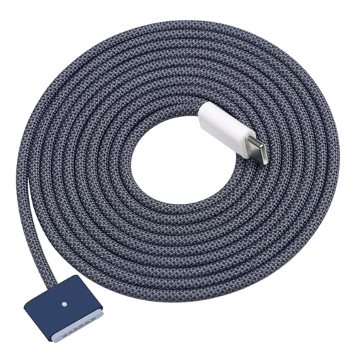 Magnetic USB-C Charging Cable (2 m) – Midnight Blue – Fast 3-in-1 Charge for Mac Book Air & Pro – Effortless Magnetic Connection, Durable Design for Ultimate Convenience – Perfect for Home & Office Use
