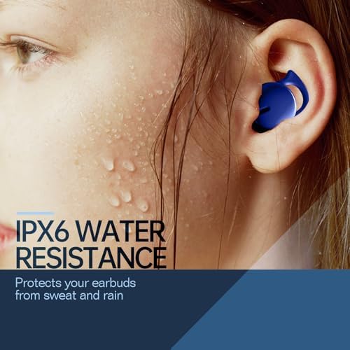 Revolutionary Ergonomic Bluetooth 5.3 Sleep Earbuds – Invisible Design for Side Sleepers, Ultimate Noise-Cancellation, Waterproof Durability, and Superior Battery Life in Elegant Blue – Perfect for Restful Slumber, Outdoor Activities, and Daily Adventures