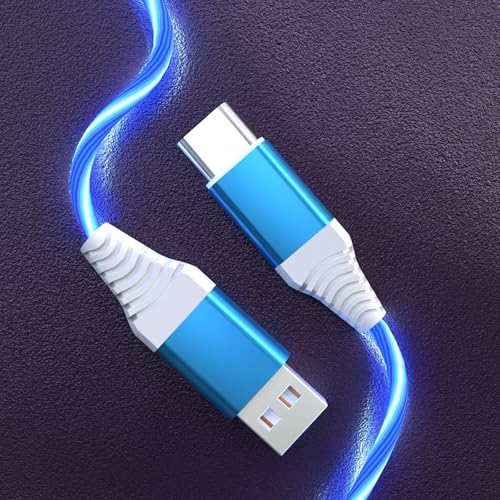 Illuminate Your Charging Experience: Premium 78-Inch Light Up USB C Charging Cable with 3 A Fast Charging Capability – Universal Compatibility for i Phone 16/15/Pro/Plus/Pro Max, Galaxy S24/S23/S22/S21/S20, i Pad, Pixel & More – Durable, Stylish LED Indicator for Nighttime Visibility and Enhanced Convenience