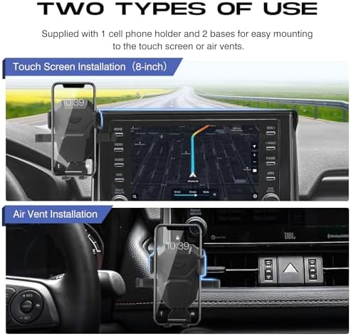 Secure Your Device with the Ultimate Car Phone Holder for Toyota RAV4 (2019-2025) – Adjustable 8-Inch Screen Mount for Hands-Free Navigation, Ultra-Stable Smartphone Cradle for All Models, Effortless Installation and Sleek Integration for Enhanced Driving Safety