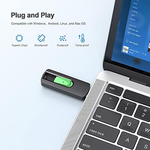 Vibrant 5-Pack Aiibe 128 GB USB Flash Drives – Colorful Memory Sticks for Effortless Data Storage and Transfer | Reliable USB 2.0 Compatibility for Students and Professionals | Perfect Portable Solution for Secure File Management