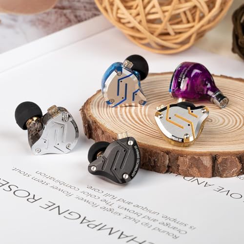 KZ ZS10 Pro Wired In-Ear Monitors – Premium 4 Balanced Armature & 1 Dynamic Driver Earbuds with Stainless Steel Design, Detachable Cable – Superior Audio Performance for Audiophiles & Musicians (Matte Black, Microphone-Free) – Unrivaled Sound Clarity and Comfort