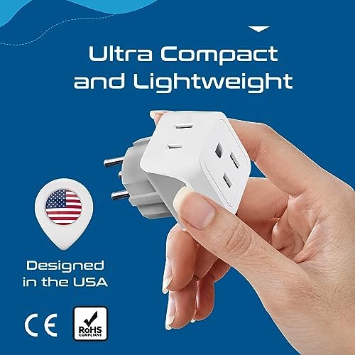 Ultimate Universal Travel Adapter: 35 W Fast Charging Power Converter with PD & QC 3.0, Dual USB-C & Triple USB Ports for Seamless Global Connectivity – Compatible with Type A, C, G, I Outlets for Effortless Charging Across EU, US, UK & Beyond – Perfect Travel Companion for Modern Explorers