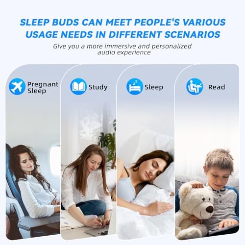 Ivory Wireless Sleep Earbuds – Ultra-Light Bluetooth 5.4 Headphones Perfect for Side Sleepers | Luxurious Comfort with Superior Sound Quality | Ideal for Audiobooks, Meditation, and Relaxing Music Sessions for Enhanced Rest
