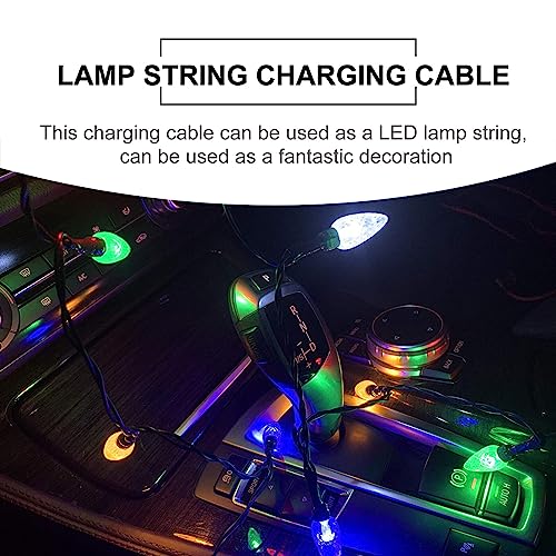 Elevate Your Charging Experience with 2 pcs Multicolor LED USB Charging Cable – Perfect for Festive Décor and Fast Device Powering for Christmas, Valentine’s Day, and Gatherings – Enhanced Compatibility, Durable Design, and Ambient Glow