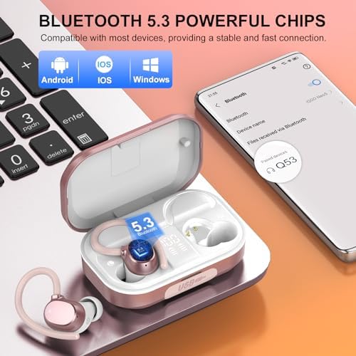 Ultra-Durable Wireless Bluetooth Earbuds with 120-Hour Playtime, Immersive Hi-Fi Stereo Sound, Deep Bass, and HD Microphone – Waterproof IP7, Dual LED Battery Indicator, Quick USB-C Charging for Sports and Active Lifestyles – Enhanced Compatibility for Seamless Connectivity
