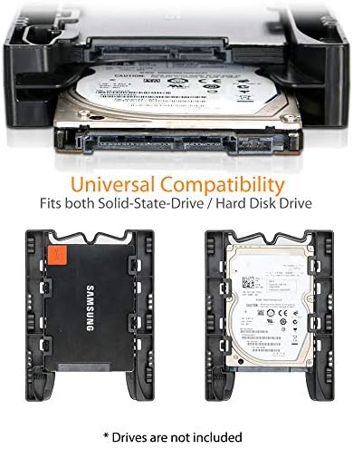 Upgrade Your Storage Efficiency with the ICY DOCK EZ-Fit PRO MB082 SP | Tool-Less 2 Bay Metal SSD Mounting Bracket for 2.5-Inch SSDs in 3.5-Inch Drive Bays | Fast Installation & Durable Design for Enhanced Compatibility and Cooling Performance