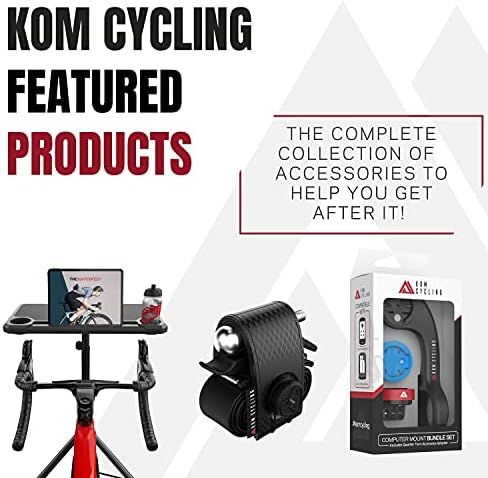KOM Cycling Edge Universal Smartphone Mount Adapter – Securely Attach Your Device to Any Bike with Innovative Quarter-Turn Design for Effortless Navigation and Music Control – Durable Adhesive Compatibility for All Cycling Enthusiasts