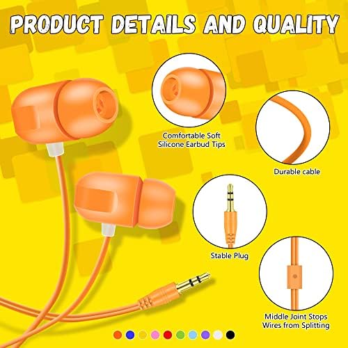 Vibrant Classroom Earbuds Bulk Pack – 30 Colorful Headphones for Kids and Adults, Ideal for Group Learning, Versatile Compatibility, and Enhanced Sound Quality for Engaging Educational Experiences