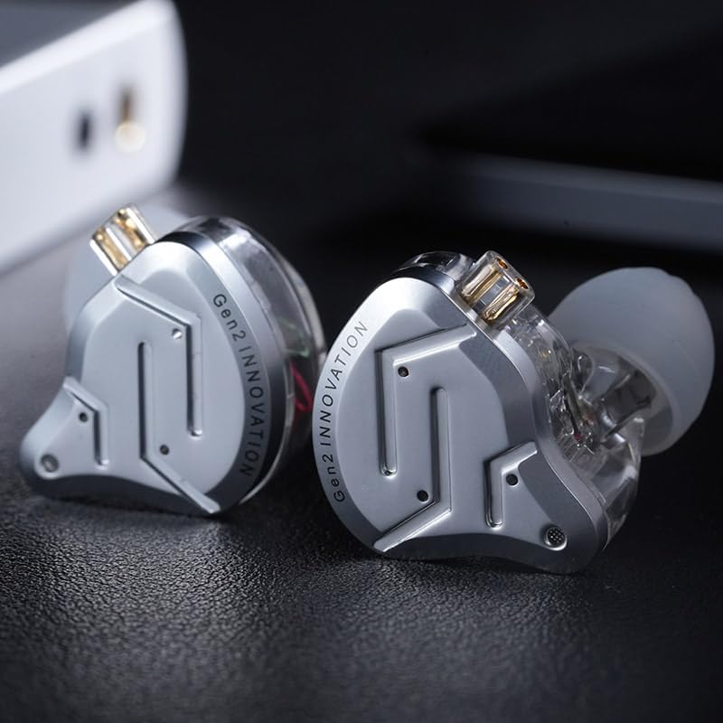 KZ ZSN PRO 2 Hi Fi IEM Earbuds – Dynamic Driver & Balanced Armature Hybrid Technology for Heavy Bass Enthusiasts, Stylish Glare Blue Design, Ergonomic Comfort for All-Day Wear, Seamless Device Compatibility for Ultimate Versatility