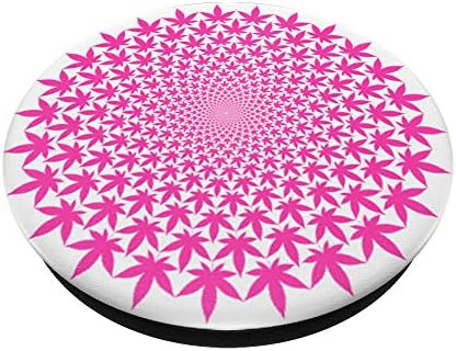 Cannabis Pop Mount Socket Pink Leaves Weed Rastaman Hemp PopSockets Grip and Stand for Phones and Tablets – Enhanced Compatibility and Speed