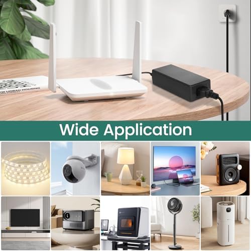 High-Performance 24 V 5 A Universal Power Supply Adapter – AC/DC Converter for LED Strips, CCTV Cameras, and Monitors – 100-240 V Input for Global Compatibility with 5.5 x 2.1 mm Connector – Reliable Power Source with Safety Features for Optimal Device Performance