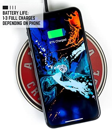 LSU Illuminated Logo Wireless Charger & Portable Power Bank – Dual Charging Pad for Wired and Wireless Devices, Fast Charging Technology, Ideal NCAA Gifts for Graduates and Fans, Ultimate Charging Solution with Enhanced Compatibility