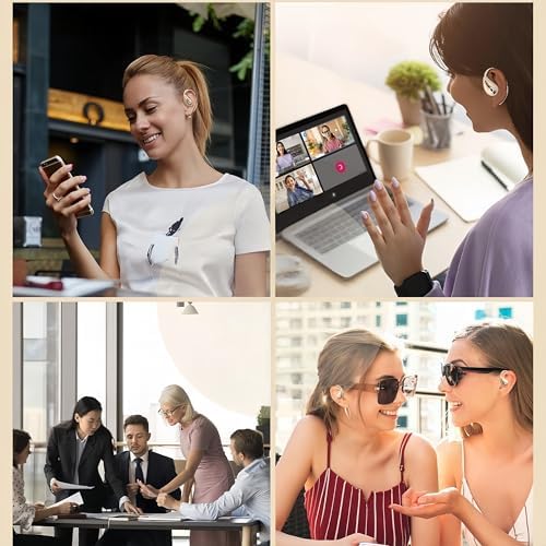 Stylish Pink Bluetooth Earbuds for Active Women – High-Performance Sports Headphones with 36-Hour Battery Life, IPX7 Waterproof Design, Secure Over-Ear Hooks, and Touch Control – Ideal for Gym, Running, and HD Sound Experience with Quick Charge Feature