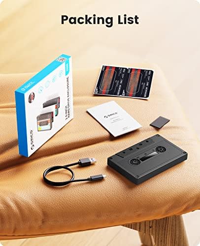 ORICO USB C to SATA III 2.5-Inch Hard Drive Enclosure – High-Speed UASP Supported Case for 9.5 mm & 7 mm SSD/HDD, Max 6 TB Storage, Compatible with WD, Seagate, Toshiba, Samsung, Hitachi, Perfect for PS5 & Xbox Gaming – Durable, Portable & Plug-and-Play Solution for Enhanced Data Protection and Accessibility