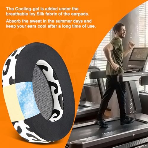 Upgrade Your Sony WH-H900 N & MDR 100 ABN Headphones with SOULWIT Snow Leopard Noise Isolation Replacement Earpads – Experience Unmatched Comfort, Superior Sound Quality, and Easy Installation for Noise-Canceling Over-Ear Headphones