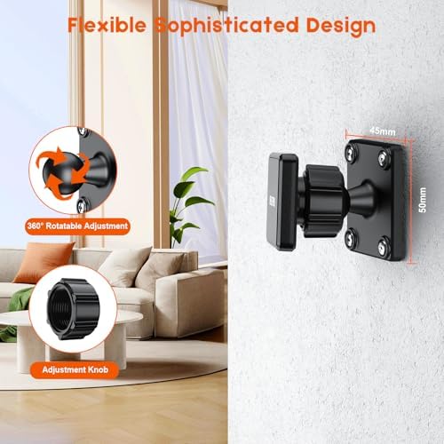 OHLPRO 360° Rotatable Magnetic Tablet Wall Mount Holder – Versatile i Pad Stand with Dual Metal Plates for Secure and Flexible Use on Walls, Boats, and Cabinets – Ultimate Stability and Convenience for Home and Office