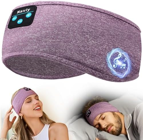 Navly Ultra-Comfort Bluetooth Sleep Headband – Innovative Wireless Headphones with Ultra-Thin Speakers for Effortless Relaxation, Yoga, and Fitness – Ideal Gift for Men & Women Seeking Versatile Comfort and Quality Sound Experience