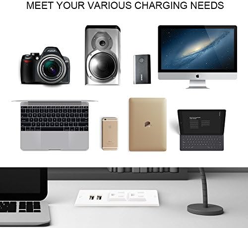 Transform Your Workspace with the Recessed Conference Power Strip Socket – Versatile 2-Outlet Charging Station with Dual USB Ports for Rapid Device Powering and Enhanced Organization in Professional Settings