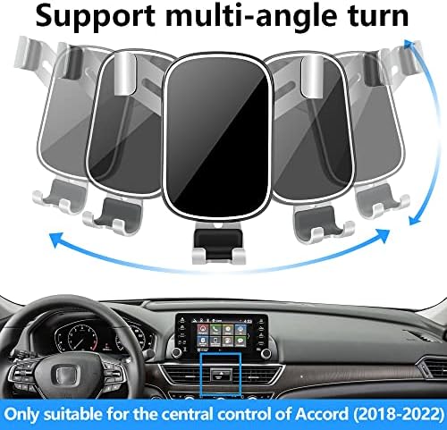 Enhanced Car Phone Holder for Honda Accord 2008-2012 – Secure Smartphone Mounting for Safe Navigation and Hands-Free Calls – Compatible with LX, LX-P, SE, EX, EX-L, and LX-S Models – Durable Vent Cradle with Adjustable Design for Optimal Convenience – Elevate Your Driving Experience with This Essential Auto Interior Accessory