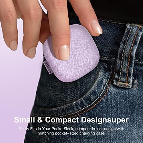 Unleash Your Potential with MOEEN Wireless Earbuds – Advanced Bluetooth 5.0 Headphones Offering 35 Hours Total Playtime, Quick USB-C Charging, IPX5 Waterproof Protection for Active Lifestyles, and Eye-Catching Purple Design for Style and Comfort