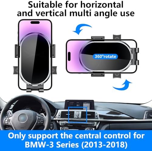 BMW 3 Series & 4 Series Car Phone Holder (2013-2018, 2014-2020) – Premium Automotive Phone Mount for F30 & F32 Models – Sleek, Durable Design for Safe Navigation and Hands-Free Use – Effortless Installation, Adjustable Viewing Angles, and Enhanced Compatibility for Modern Drivers