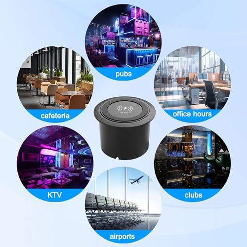 Revolutionize Your Space with the XMSJSIY 3-in-1 Embedded Wireless Charger – 10 W Fast Charging USB Desktop Hub for Effortless Device Powering | Stylish Pop-Up Design Perfect for Bedside Tables and Desks | Dual USB Ports for Simultaneous Charging Convenience | Enhanced Compatibility for All Smartphones and Gadgets