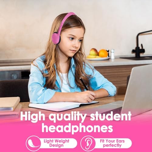 Classroom-Ready 20 Pack Adjustable Headphones for Kids – Ergonomic On-Ear Design with 3.5 mm Jack, Vibrant Color Choices, Perfect for Schools and Libraries, Lightweight & Durable for Long Learning Sessions