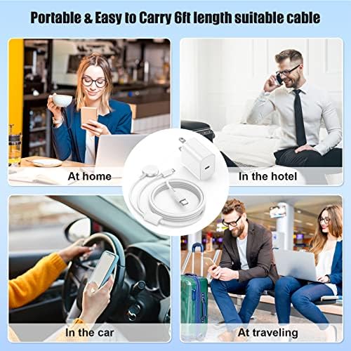 Revolutionary 2-in-1 USB C Magnetic Charger for Apple Devices – MFi Certified 20 W Fast Charge Cable with 6-ft Flexibility for Ultimate Convenience – Perfect Compatibility with Apple Watch Series 8/7/SE/6/5/4/3/2/1 and i Phone 14/13/12/11/XS – Your Premium Solution for Rapid Power Delivery on the Go