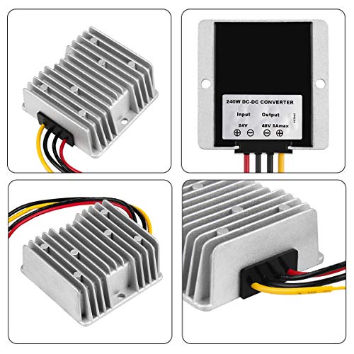 Ultimate 24 V 145 W DC-DC Voltage Regulator – Versatile Step Down/Up Converter (9 V-40 V to 24 V, 6 A) – Durable Waterproof Power Supply for Enhanced Golf Cart Performance and Accessory Compatibility