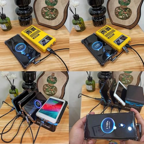 Magnetic 3-in-1 Charging Cable Set – 5 Pack of 1 Ft Durable Nylon Braided Fast Charge Cables for USB Type-C, Micro USB & i OS Devices – 360° Magnetic Connection for Hassle-Free Power on the Go